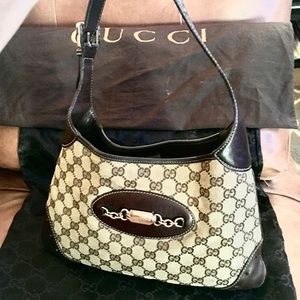 Authentic Classic Gucci bag: Brown